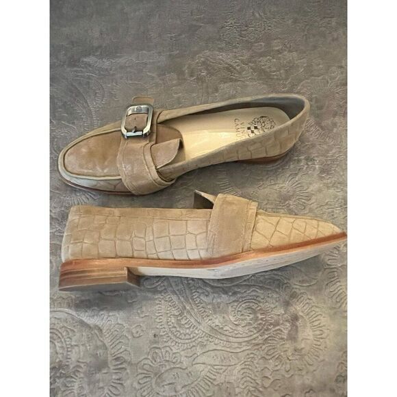 Vince Camuto Women's Cenkanda Buckle Loafers Size 8M Wild Mushroom - Picture 9 of 15